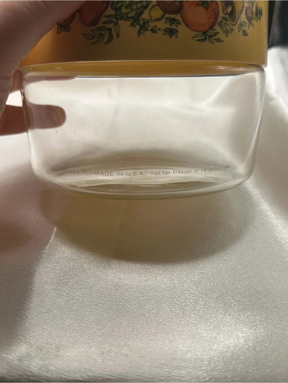 Vintage Pyrex Spice of Life See N Store Glass Storage Canister - Home Kitchen
